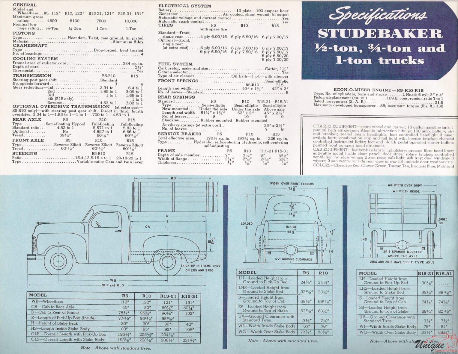 1950 Studebaker Trucks Brochure Page 10